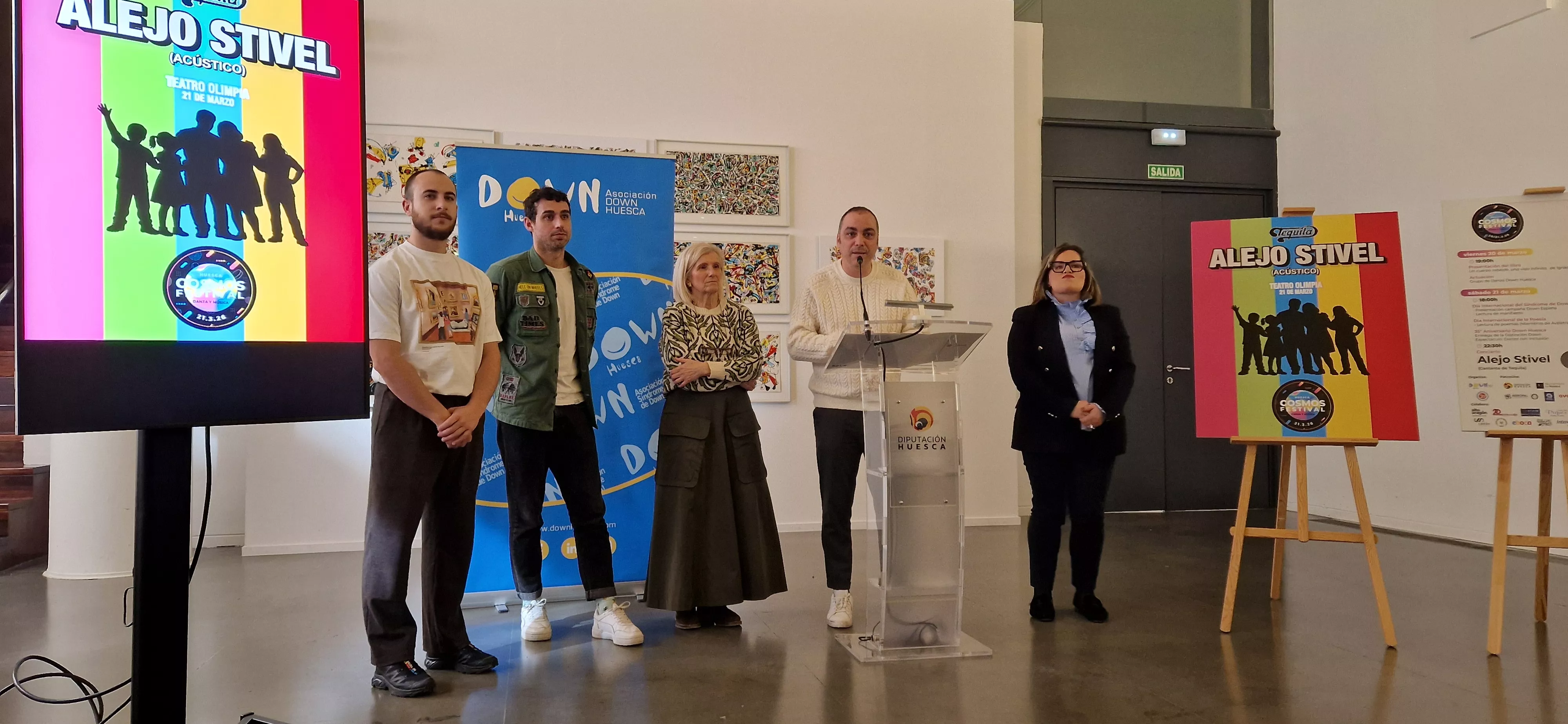 Carlos Sampériz, en la presentación del Cosmos Festival 2026. Foto Myriam Martínez