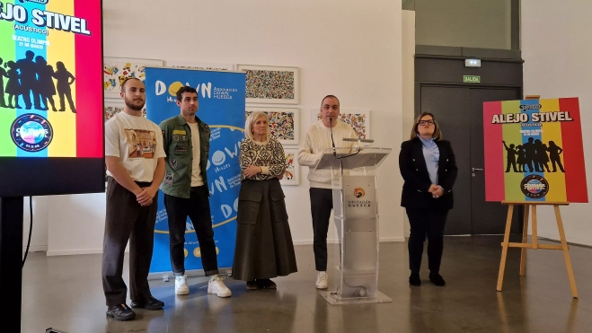 Carlos Sampériz, en la presentación del Cosmos Festival 2026. Foto Myriam Martínez