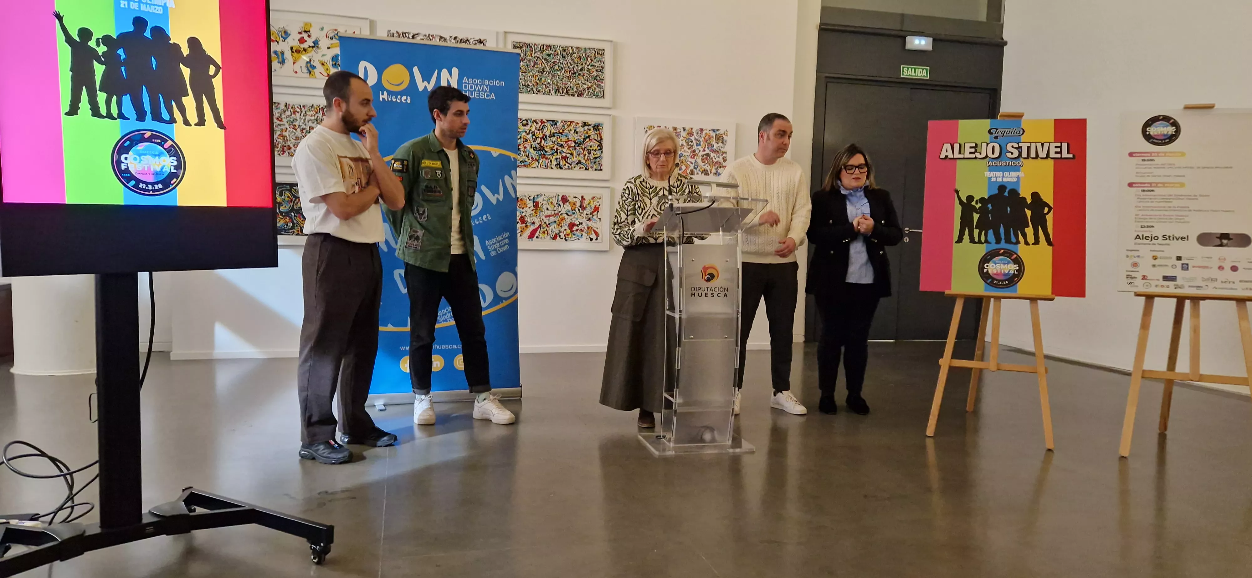 Nieves Doz, en la presentación del Cosmos Festival 2026. Foto Myriam Martínez