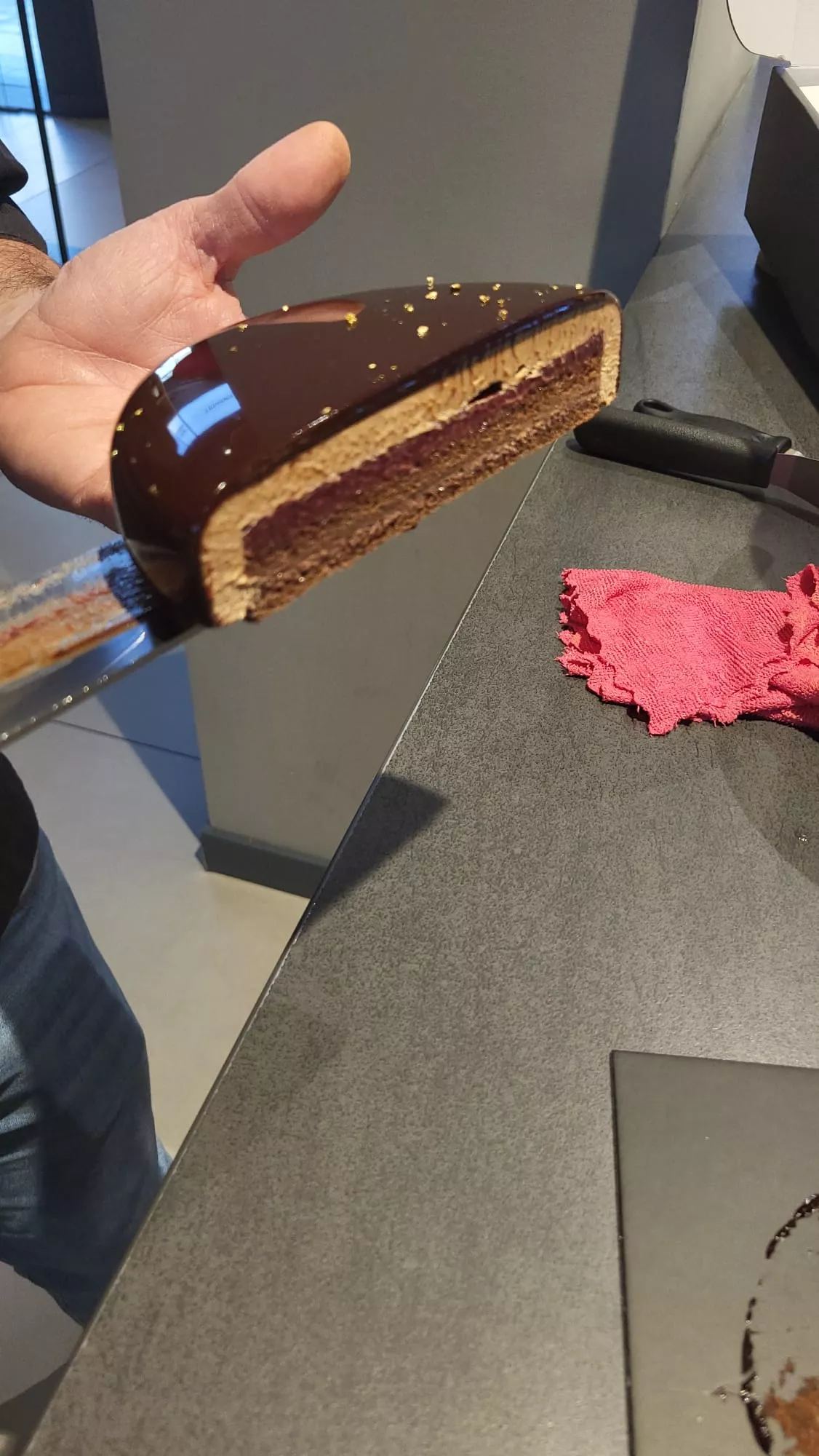 Presentación de la Tarta Sacher de Syrah de Sommos en Lapaca