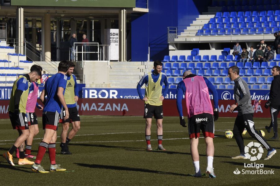 Imágenes del partido Huesca Mirandés. Foto La Liga 