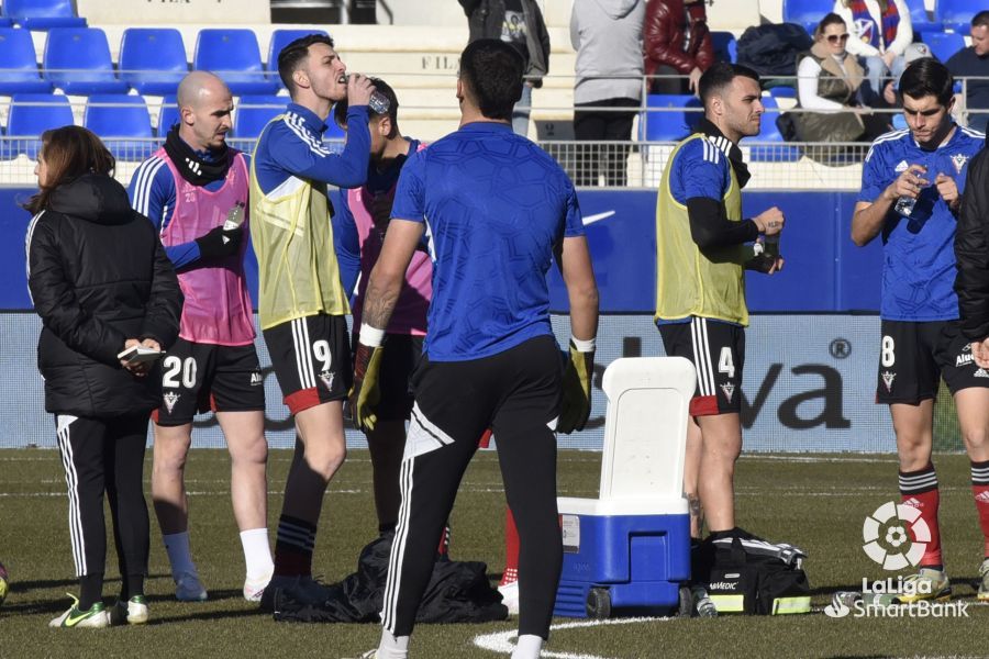 Imágenes del partido Huesca Mirandés. Foto La Liga 