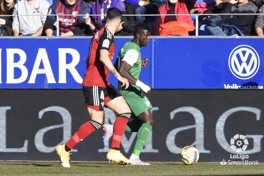 Imágenes del partido Huesca Mirandés. Foto La Liga 