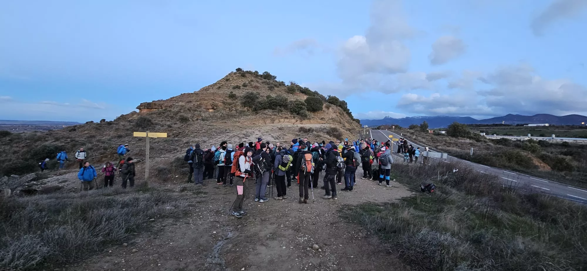 Ultimo entreno para la Javierada de los Amantes de la Naturaleza. Foto Juanlu Herrero