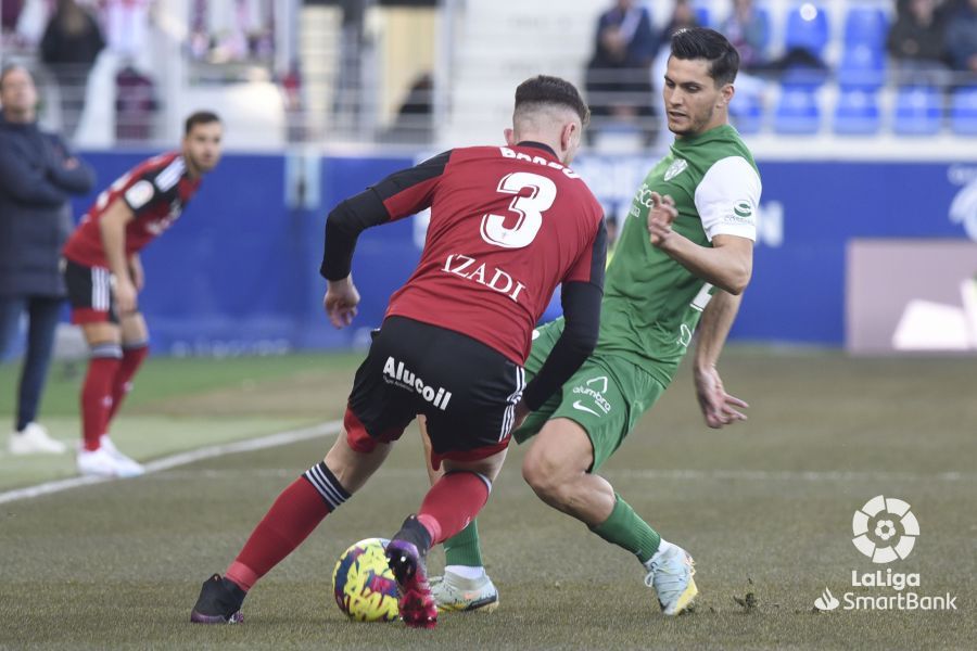 Imágenes del partido Huesca Mirandés. Foto La Liga 