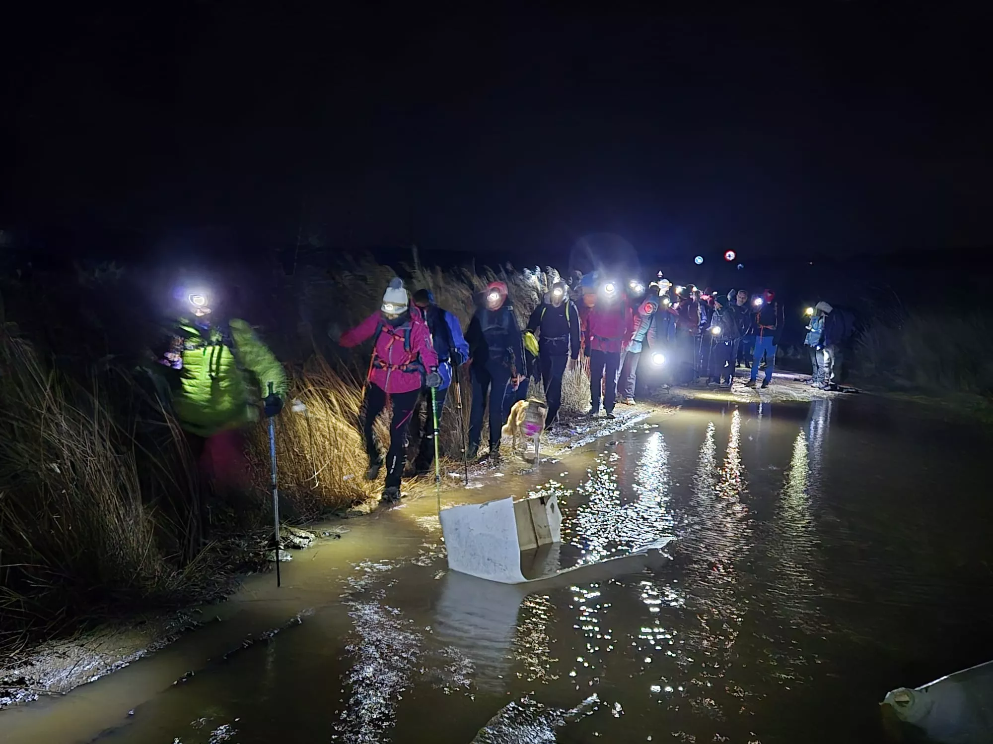 Ultimo entreno para la Javierada de los Amantes de la Naturaleza. Foto Juanlu Herrero