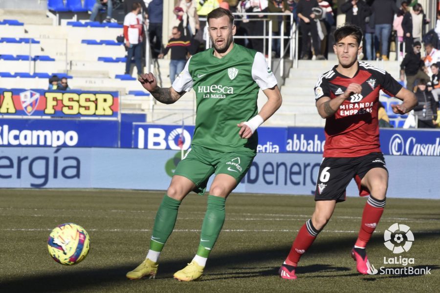 Imágenes del partido Huesca Mirandés. Foto La Liga 