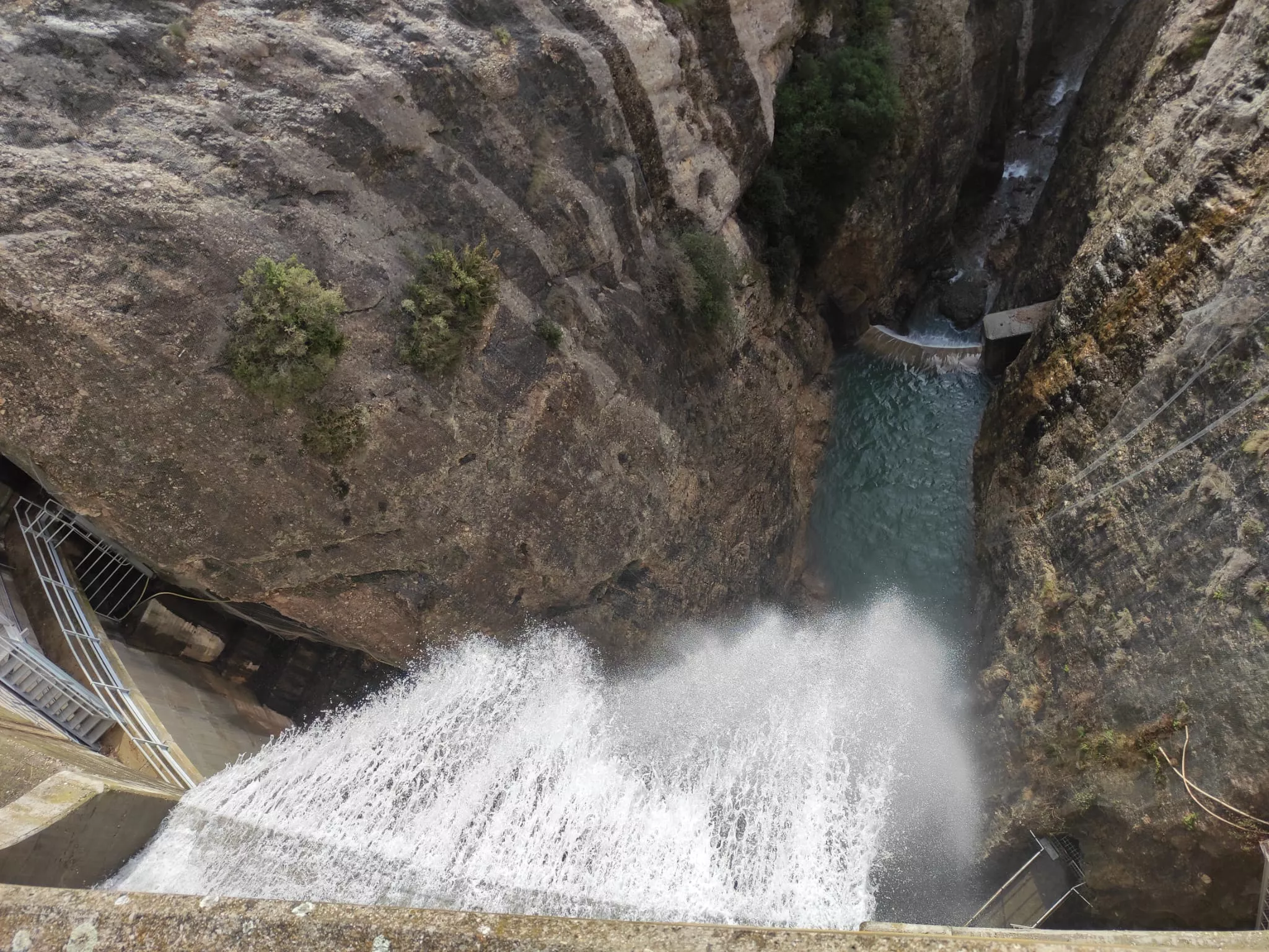 Desembalse del pantano de Calcón o de Guara. Foto Fernando Paúles