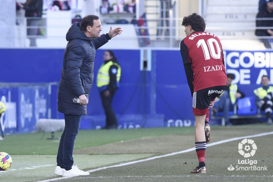 Imágenes del partido Huesca Mirandés. Foto La Liga 