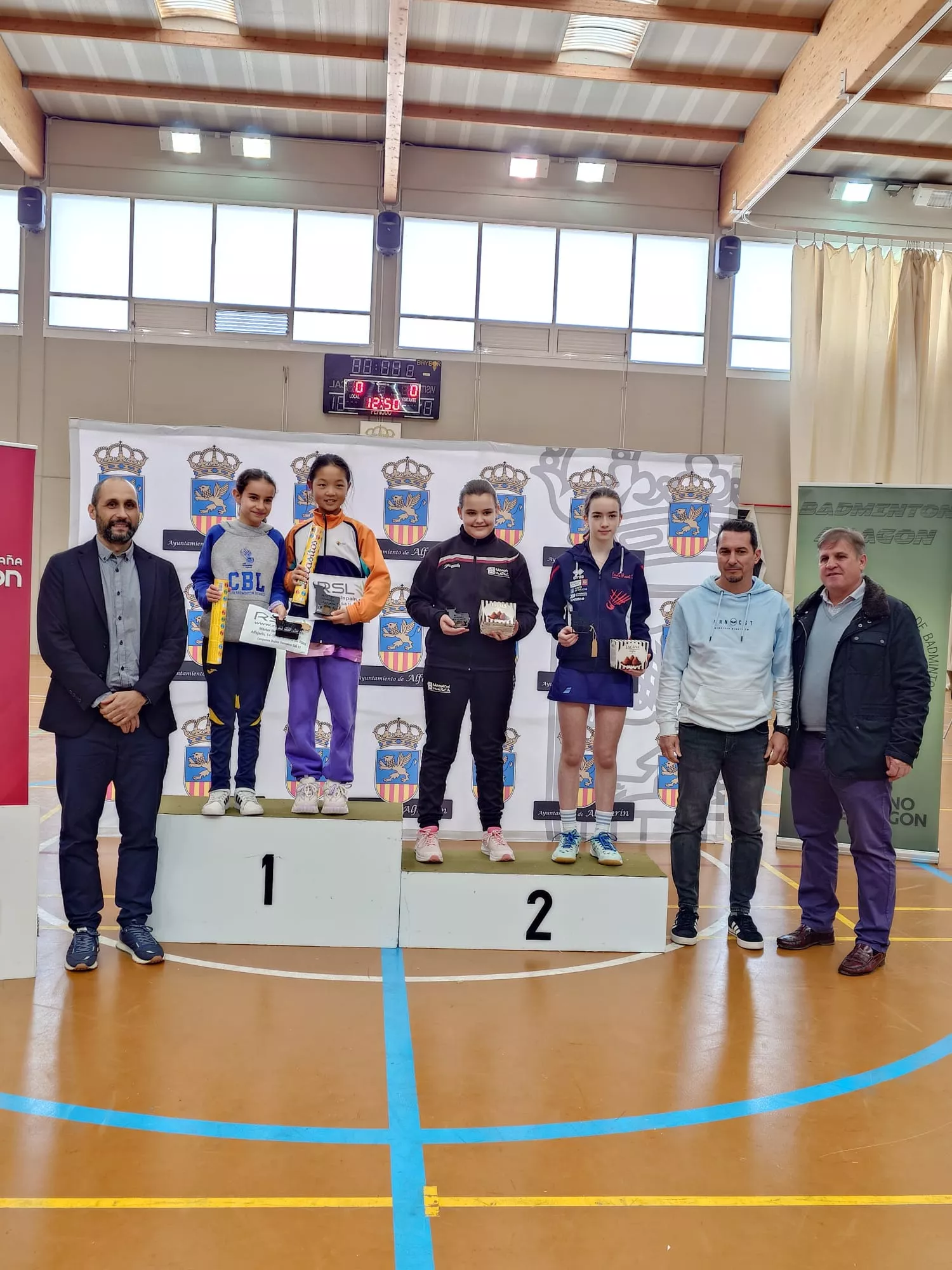 Lucía Rodríguez y Telma Ruso, subcampeonas Sub-13.