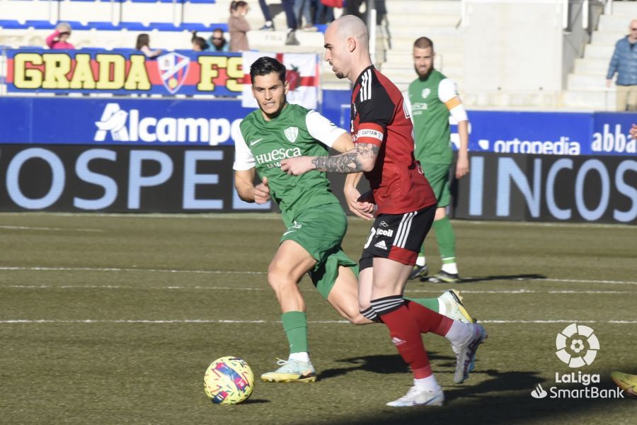 Imágenes del partido Huesca Mirandés. Foto La Liga 