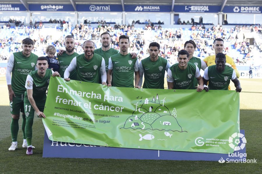 Imágenes del partido Huesca Mirandés. Foto La Liga 