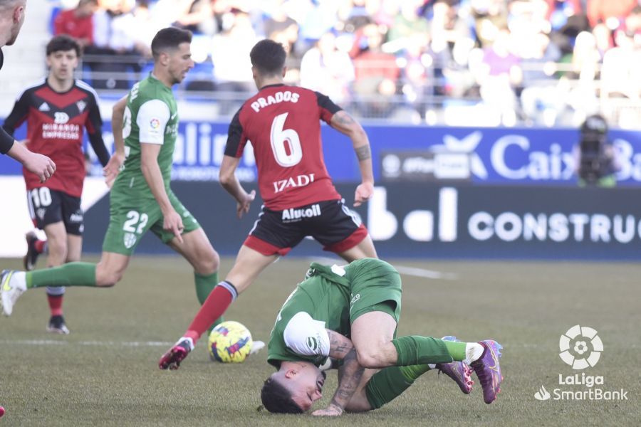 Imágenes del partido Huesca Mirandés. Foto La Liga