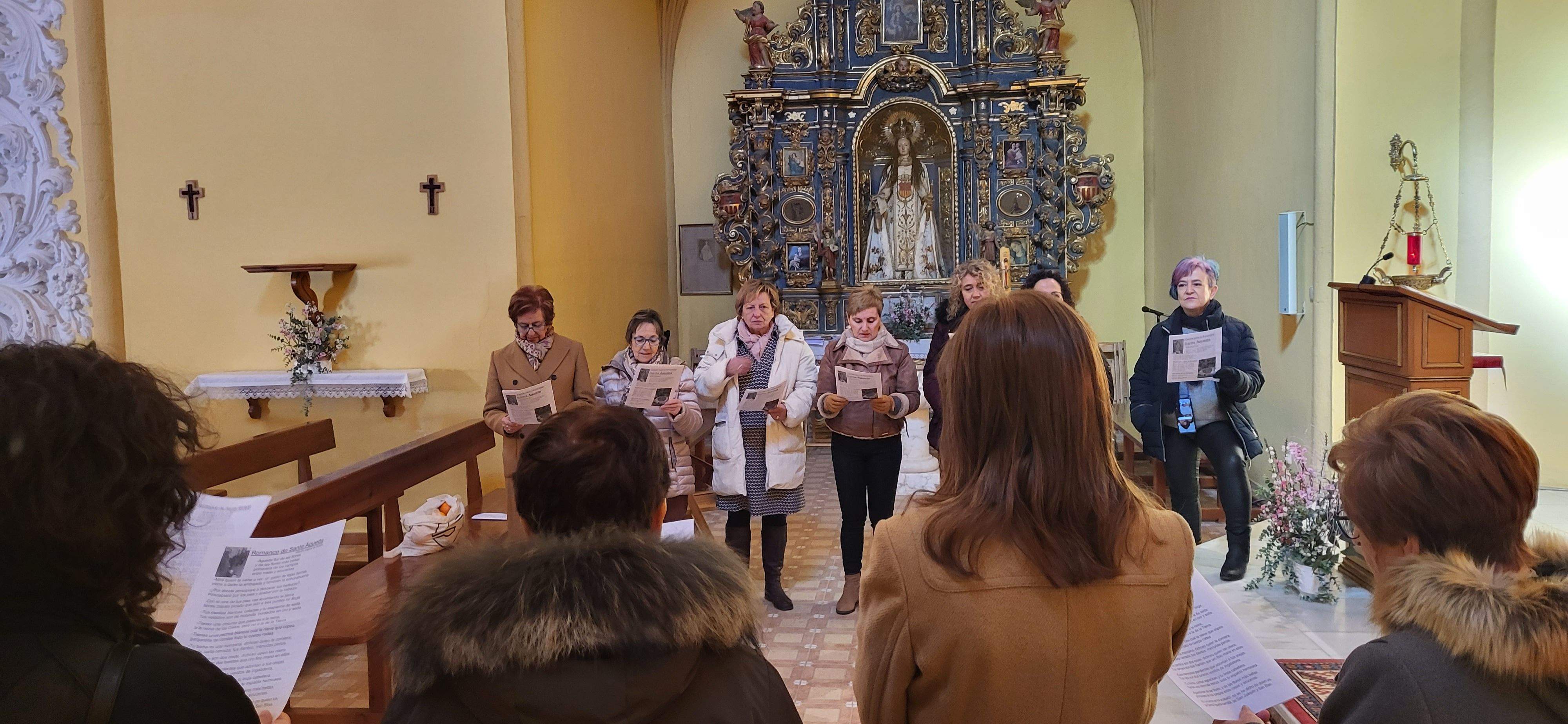 Imágenes de la fiesta de Santa Águeda en Huerto. Foto Mercedes Manterola