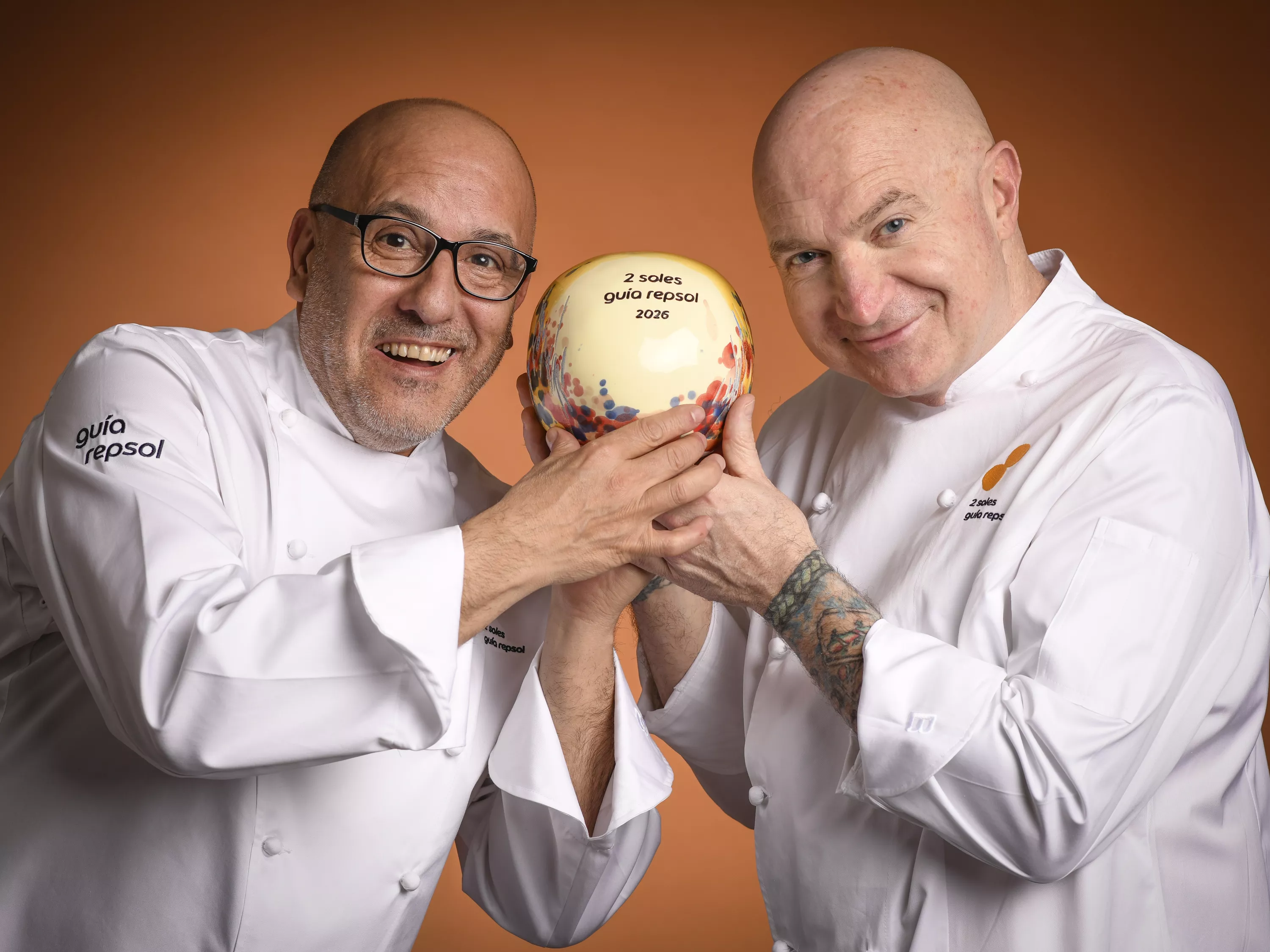 Josetxo Souto y Ramón Aso, chefs del Callizo de Aínsa, 2 Soles Repsol