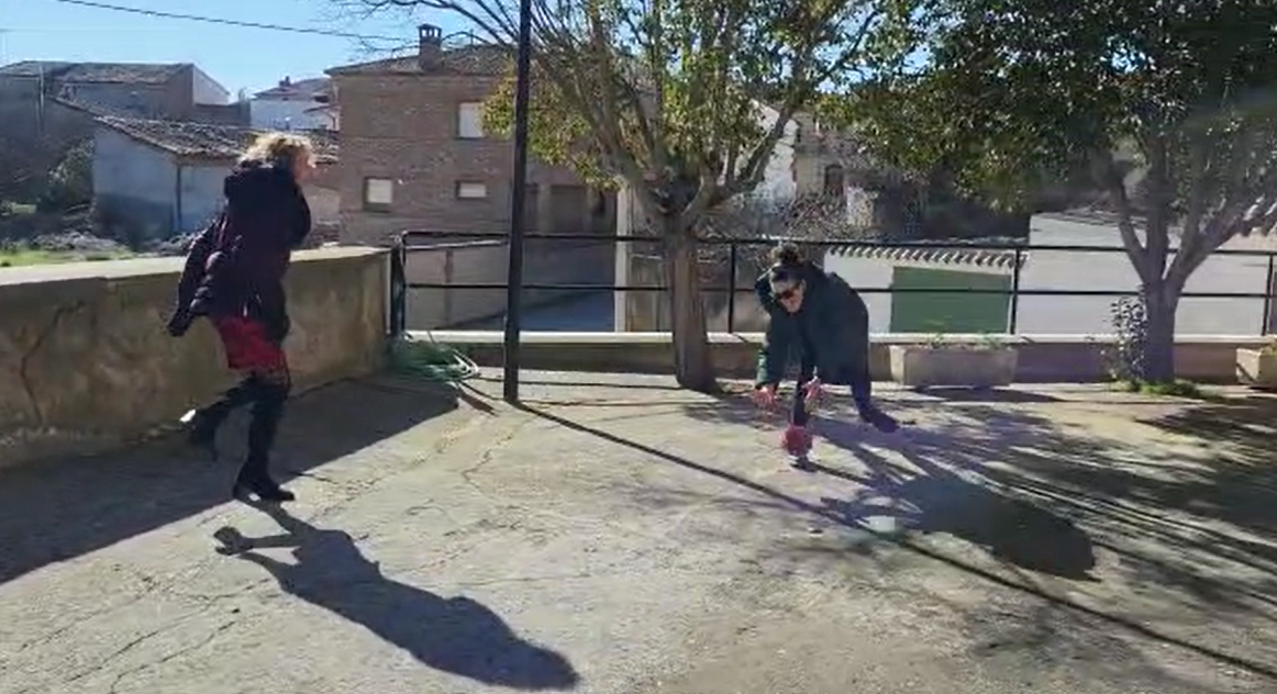 Imágenes de la fiesta de Santa Águeda en Huerto. Foto Mercedes Manterola