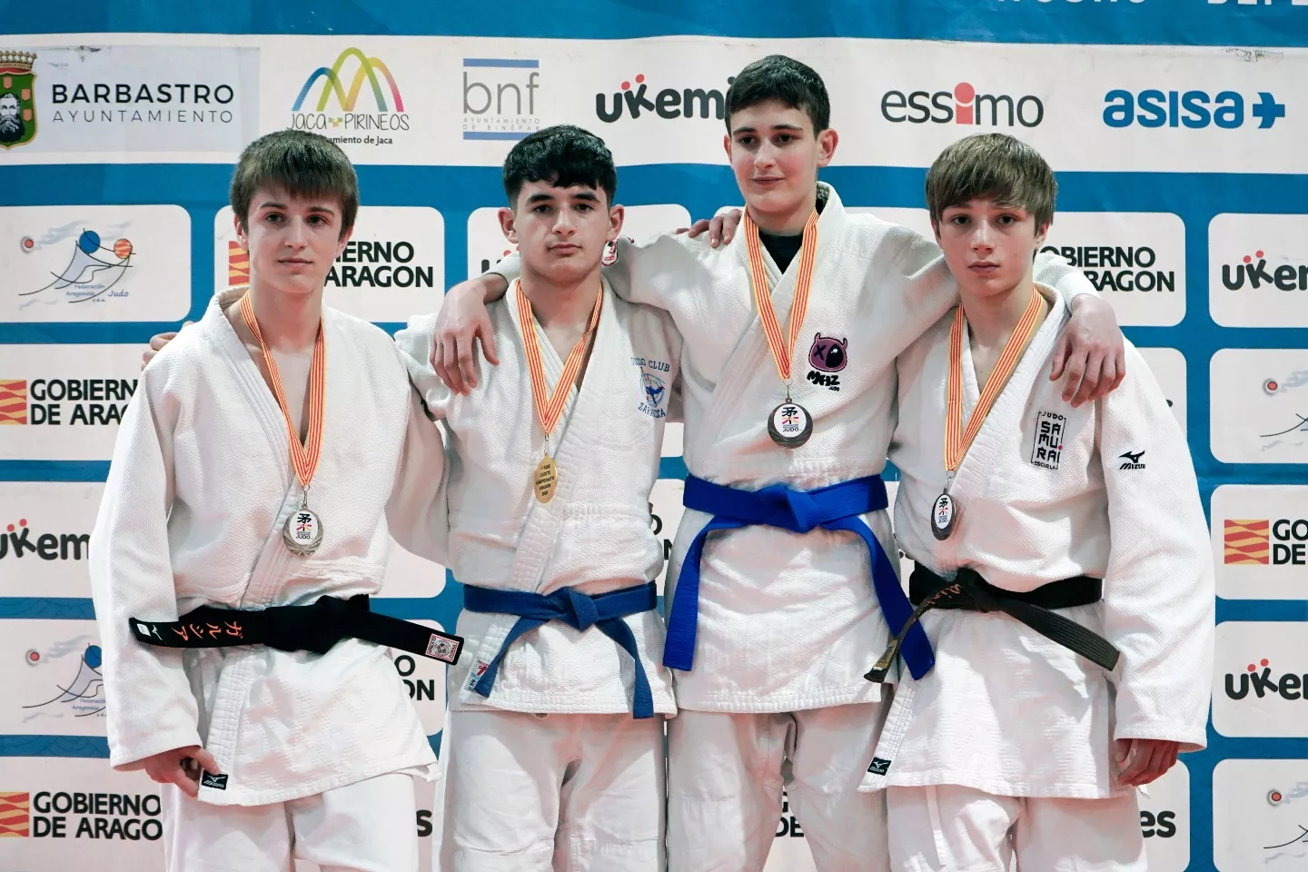 Podio Cadete Masculino. Foto FAJYDA