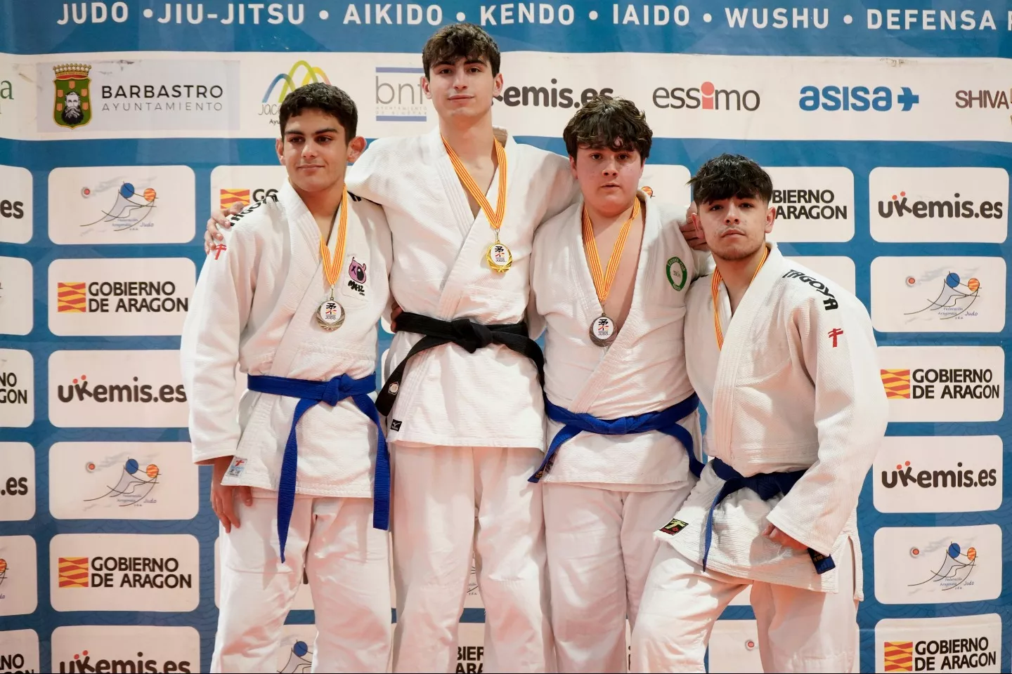 Podio Cadete Masculino. Foto FAJYDA