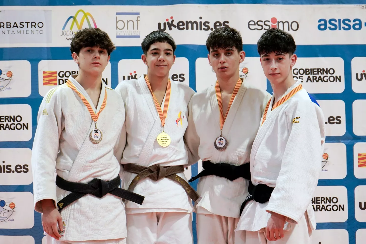 Podio Cadete Masculino. Foto FAJYDA