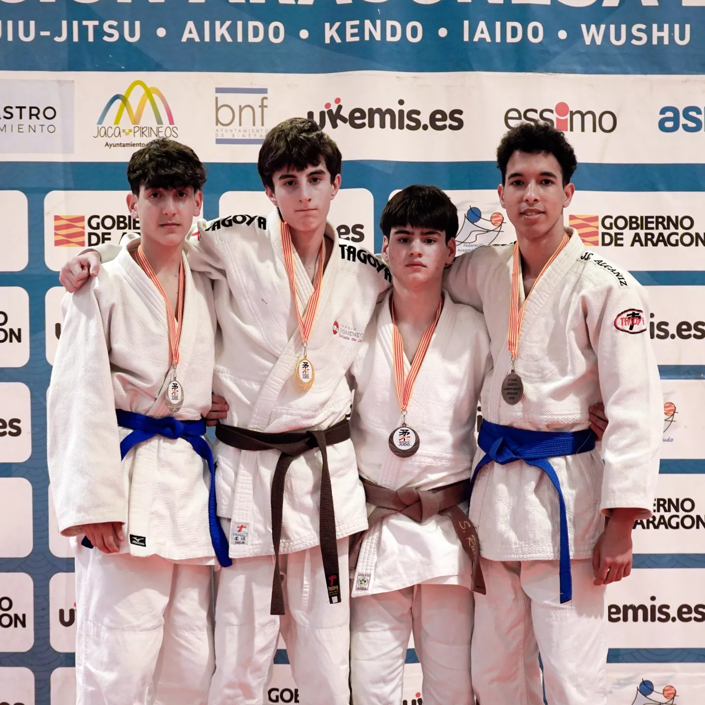 Podio Cadete Masculino. Foto FAJYDA