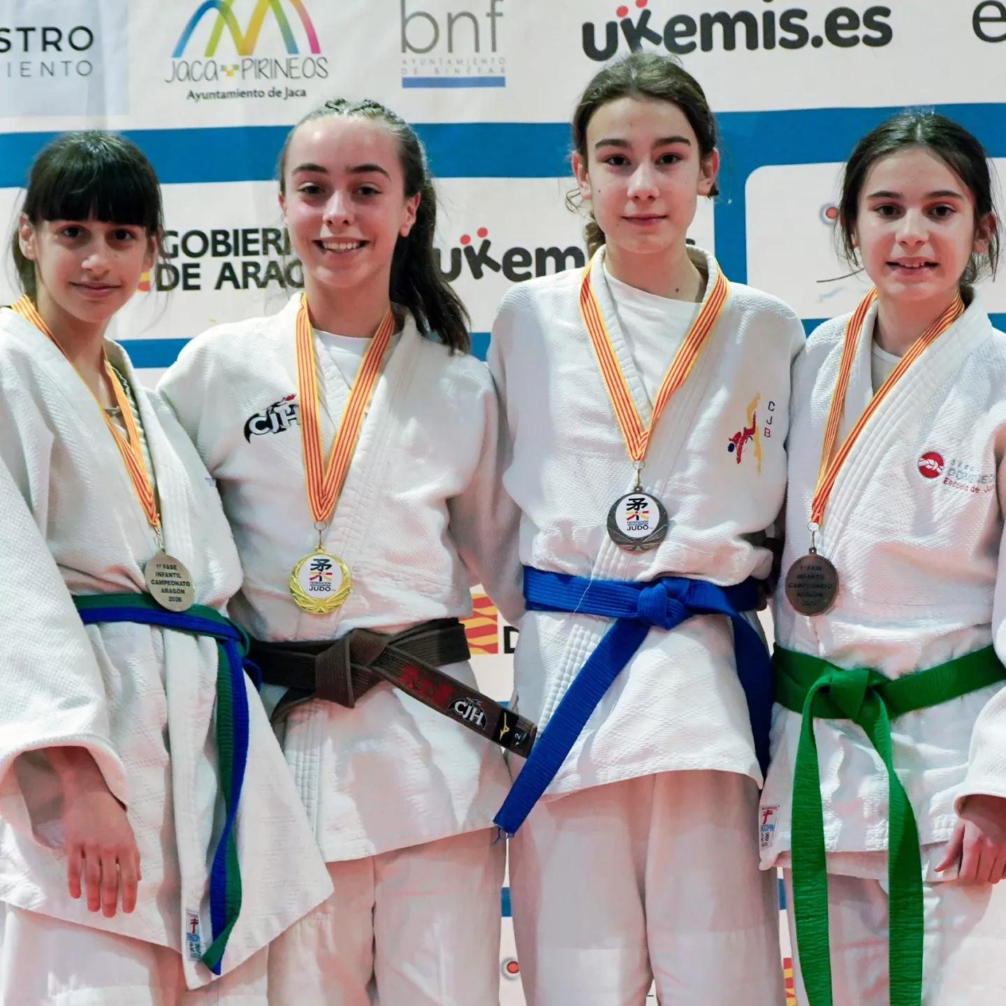 Podio Infantil Femenino. Foto FAJYDA