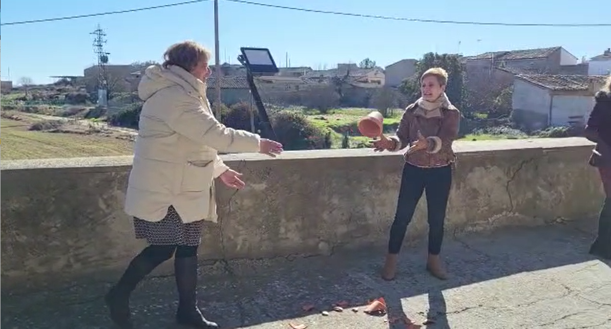 Imágenes de la fiesta de Santa Águeda en Huerto. Foto Mercedes Manterola