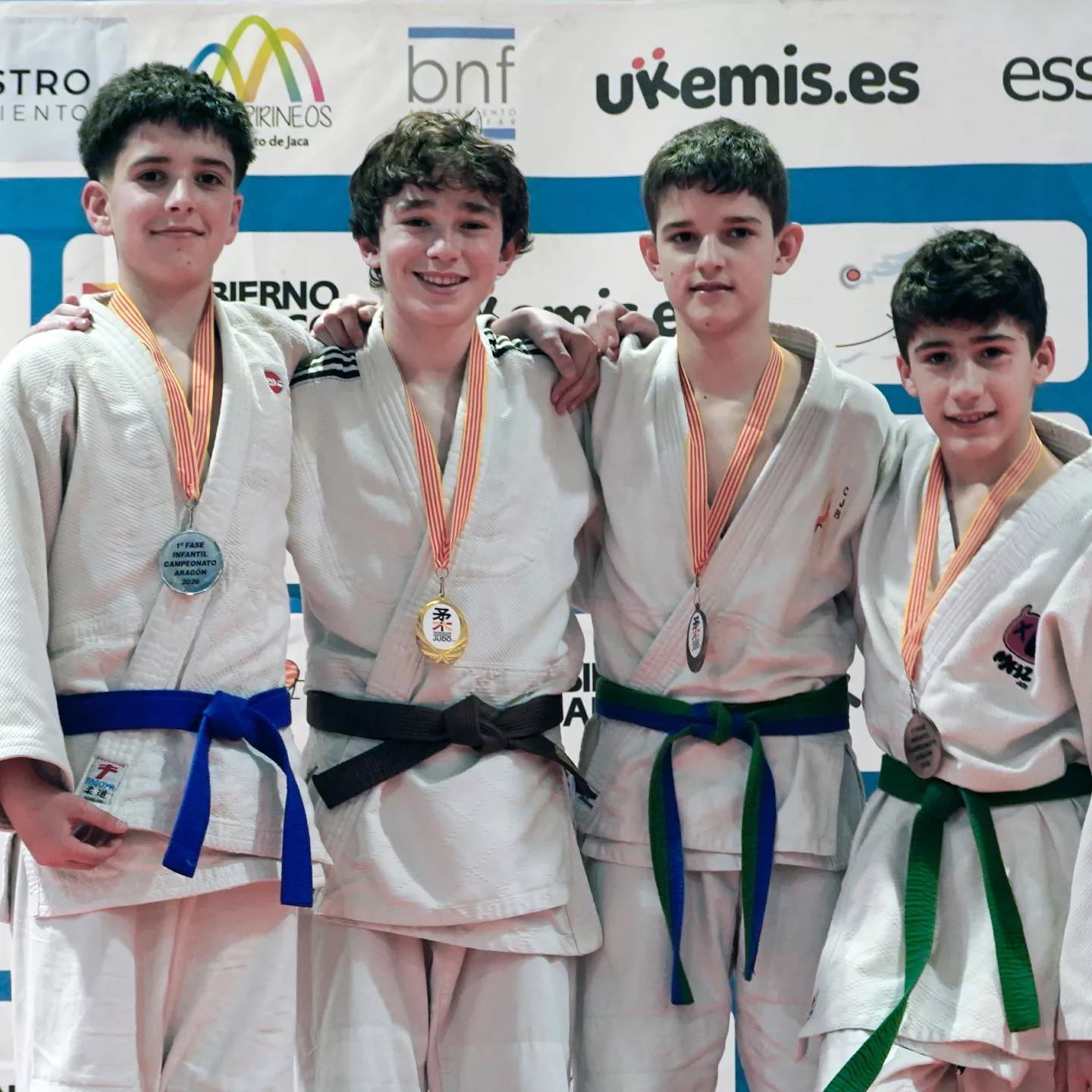 Podio Infantil Masculino. Foto FAJYDA