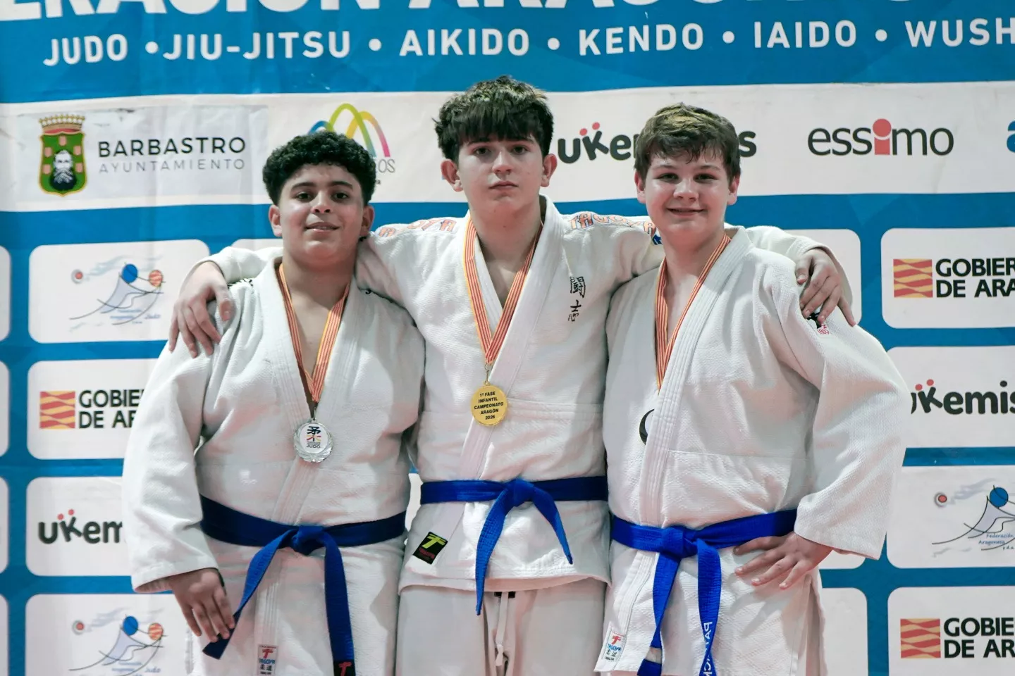 Podio Infantil Masculino. Foto FAJYDA