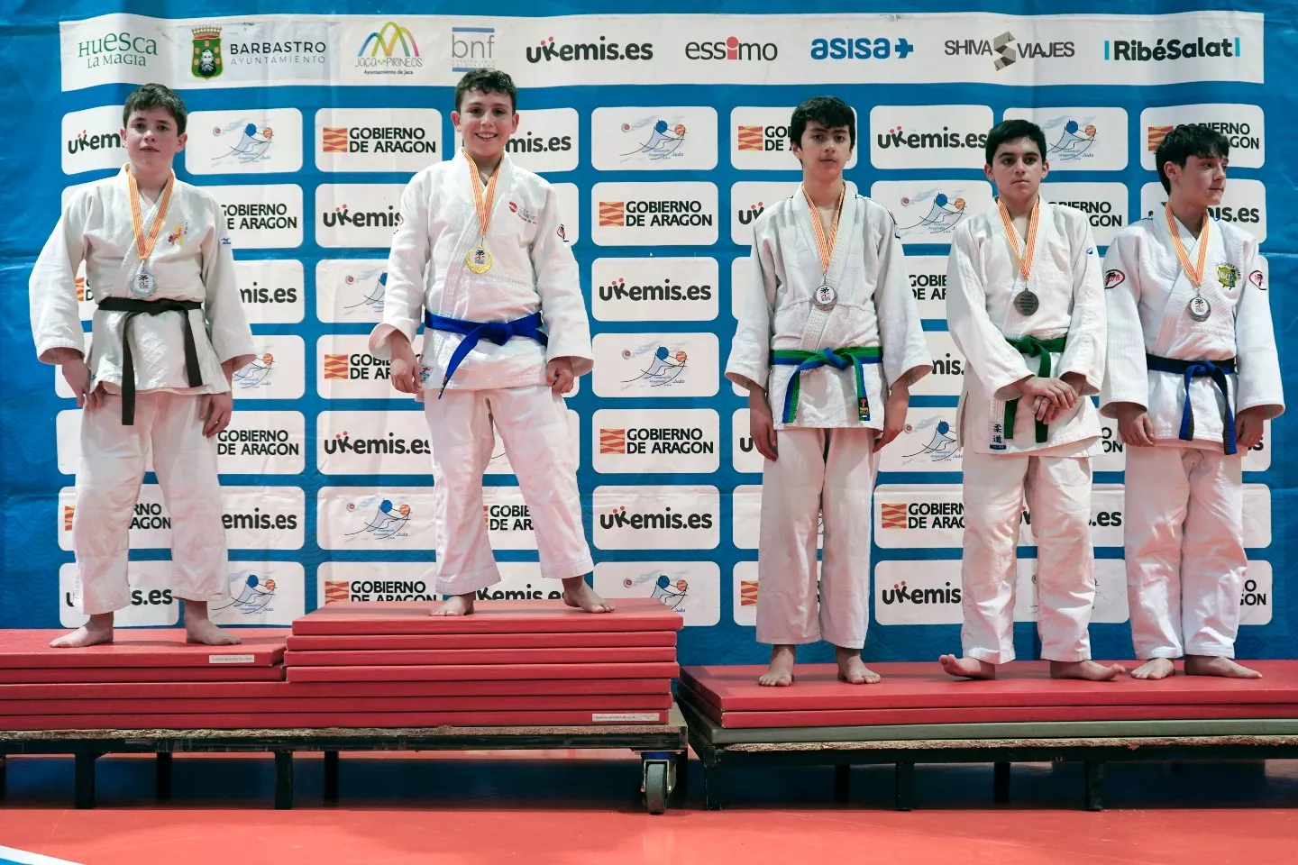 Podio Infantil Masculino. Foto FAJYDA