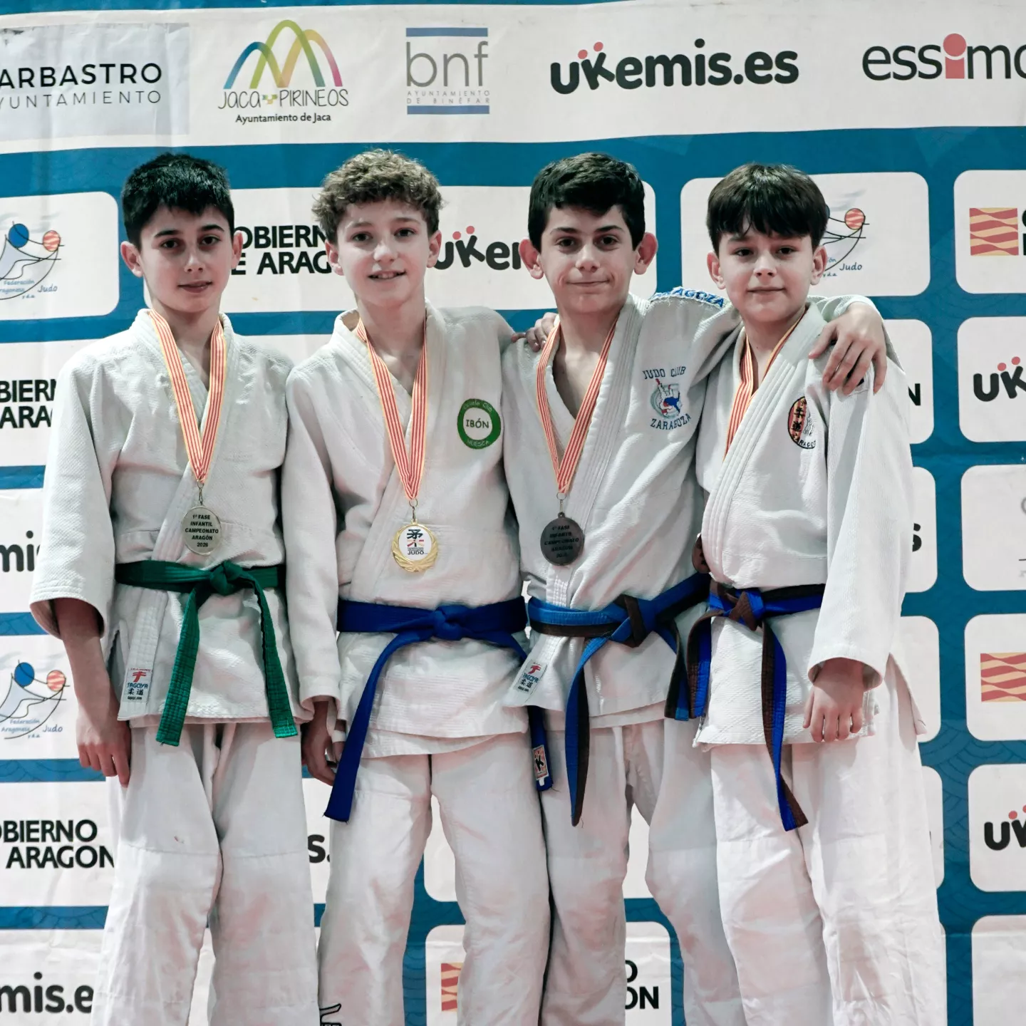 Podio Infantil Masculino. Foto FAJYDA