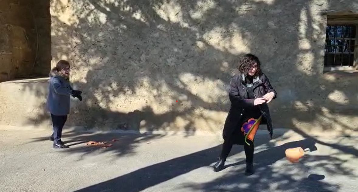 Imágenes de la fiesta de Santa Águeda en Huerto. Foto Mercedes Manterola