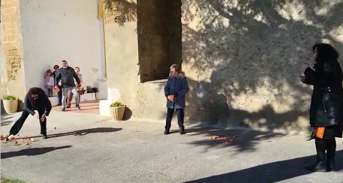 Imágenes de la fiesta de Santa Águeda en Huerto. Foto Mercedes Manterola