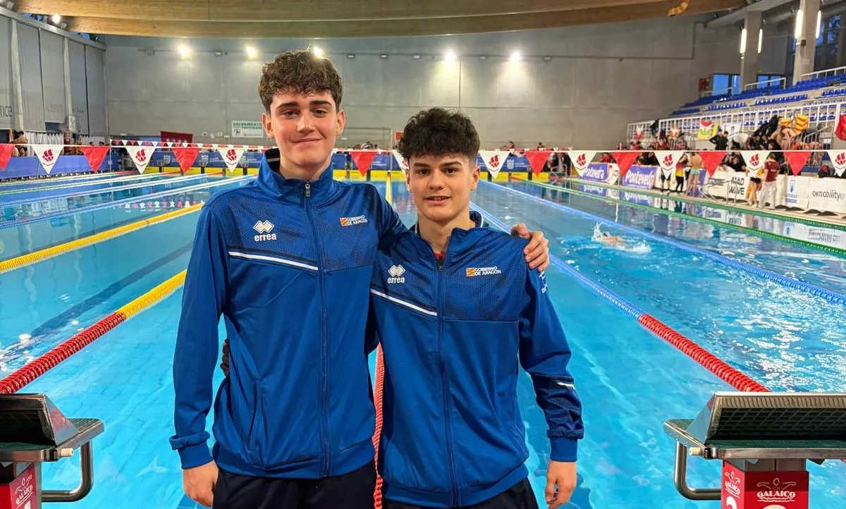 Martín Zapater y Lucas Lacasta. Los altoaragoneses cogen experiencia en Pontevedra.