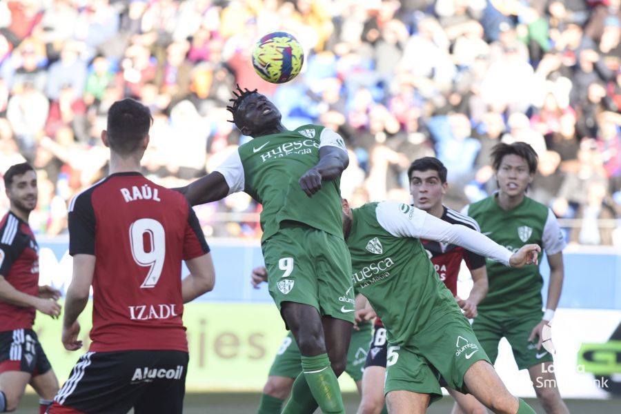 Imágenes del partido Huesca Mirandés. Foto La Liga