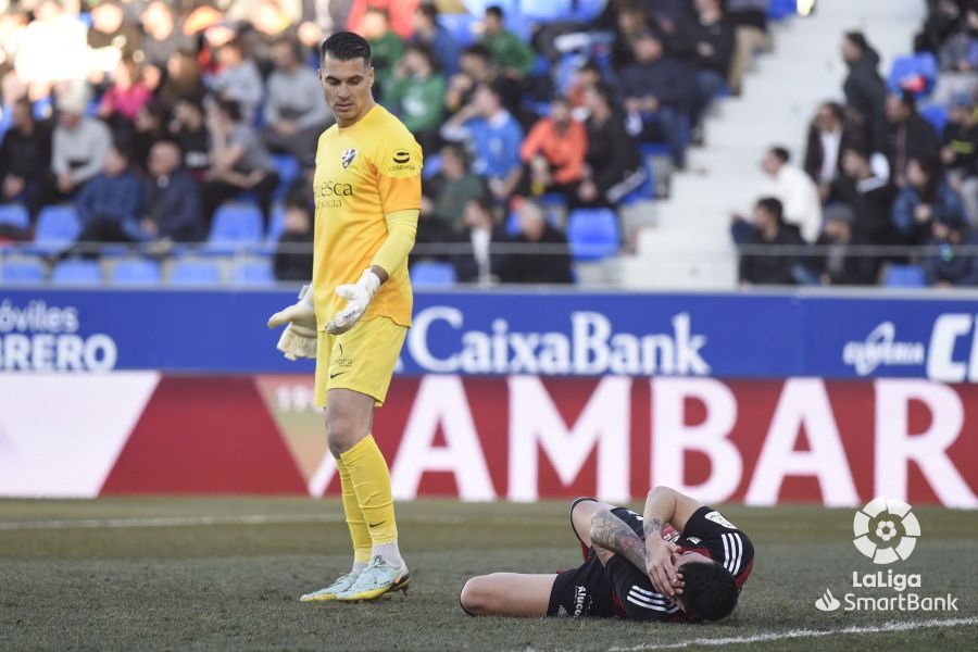 Imágenes del partido Huesca Mirandés. Foto La Liga 