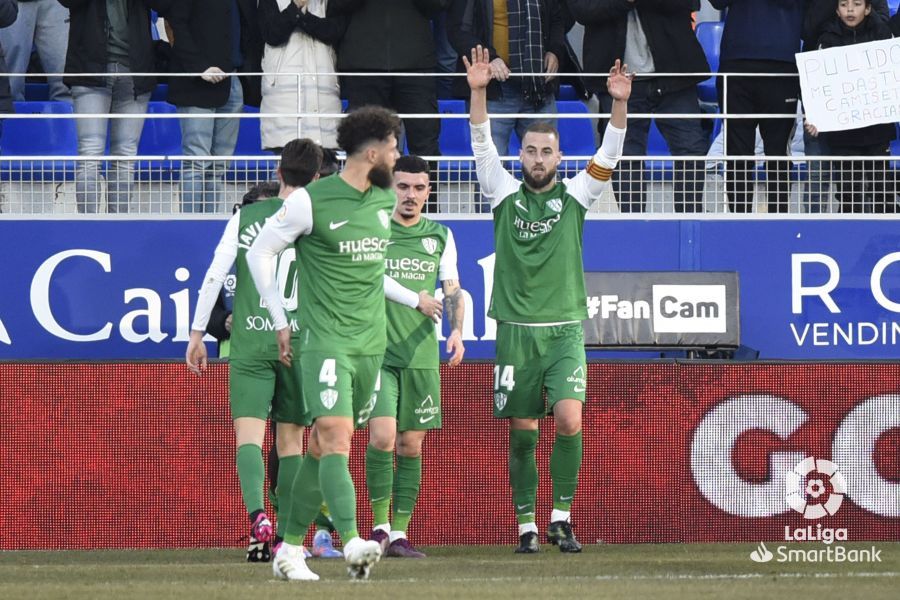 Imágenes del partido Huesca Mirandés. Foto La Liga
