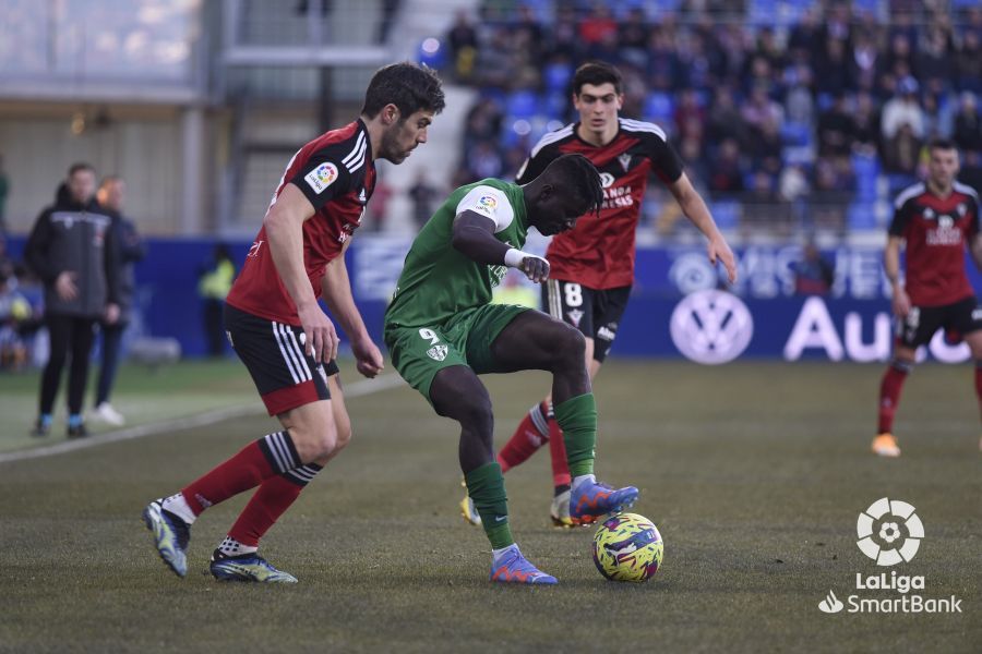 Imágenes del partido Huesca Mirandés. Foto La Liga 