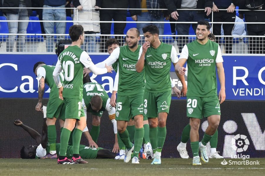 Imágenes del partido Huesca Mirandés. Foto La Liga 