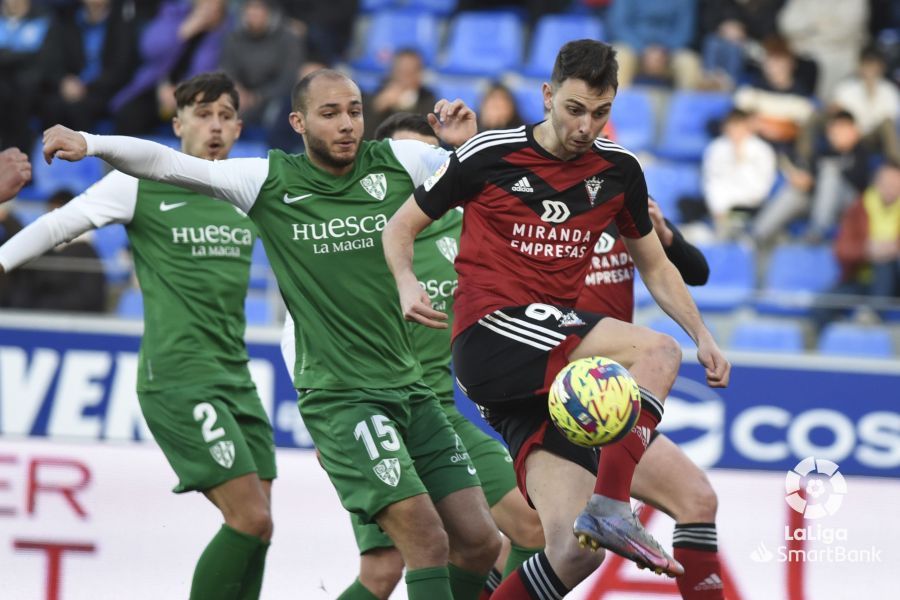 Imágenes del partido Huesca Mirandés. Foto La Liga 