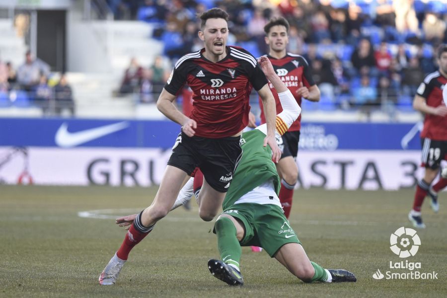 Imágenes del partido Huesca Mirandés. Foto La Liga 