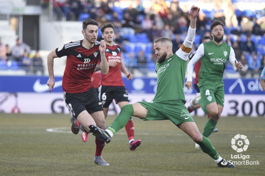 Imágenes del partido Huesca Mirandés. Foto La Liga 
