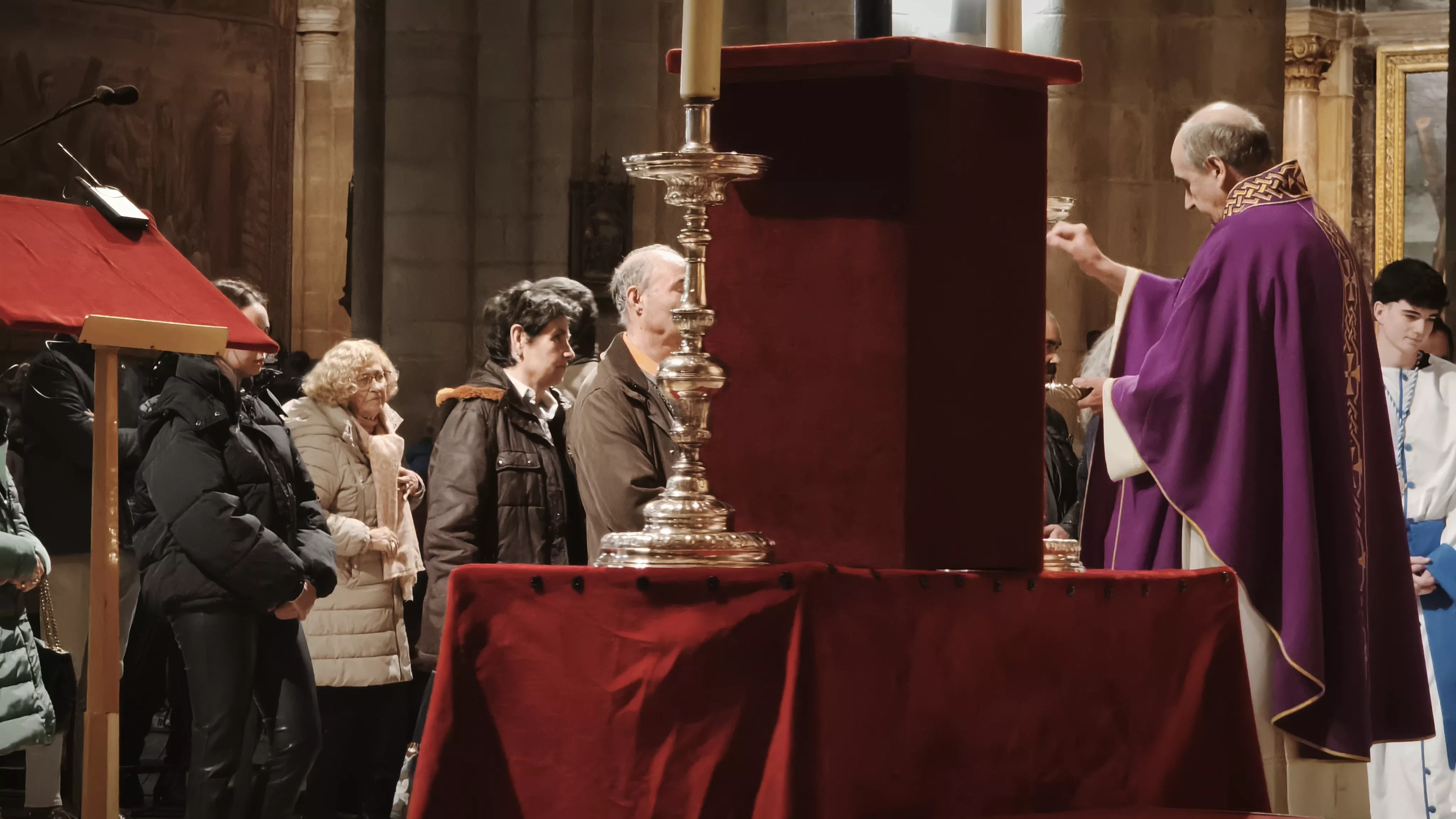 Celebración del Miércoles de Ceniza en Huesca. Foto María José Sampietro