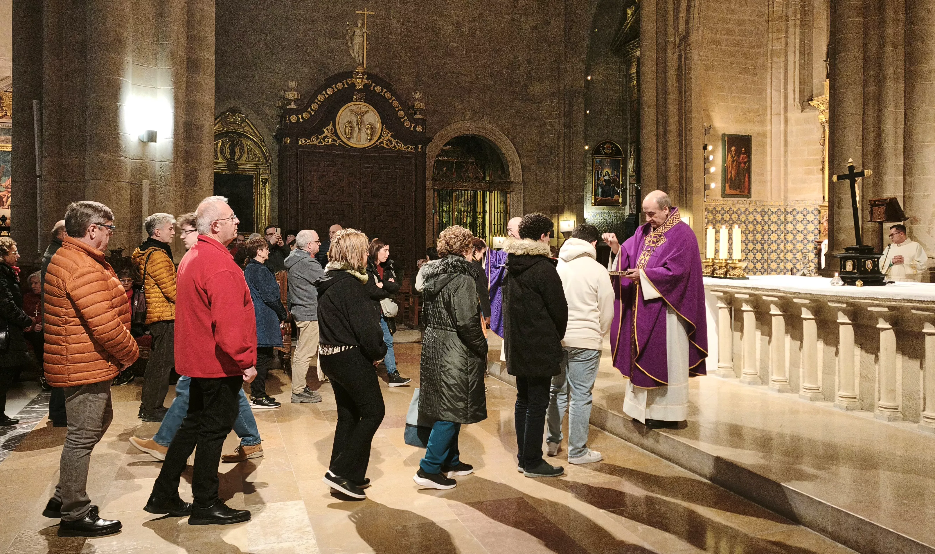 Celebración del Miércoles de Ceniza en Huesca. Foto María José Sampietro