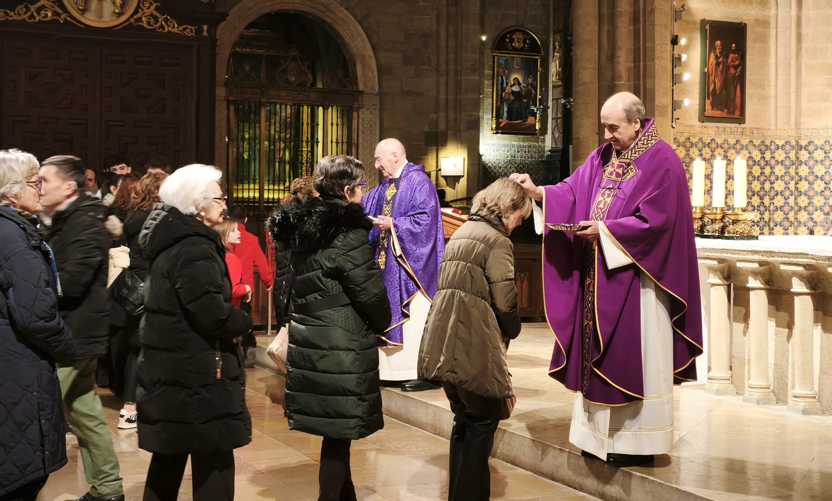 Celebración del Miércoles de Ceniza en Huesca. Foto María José Sampietro