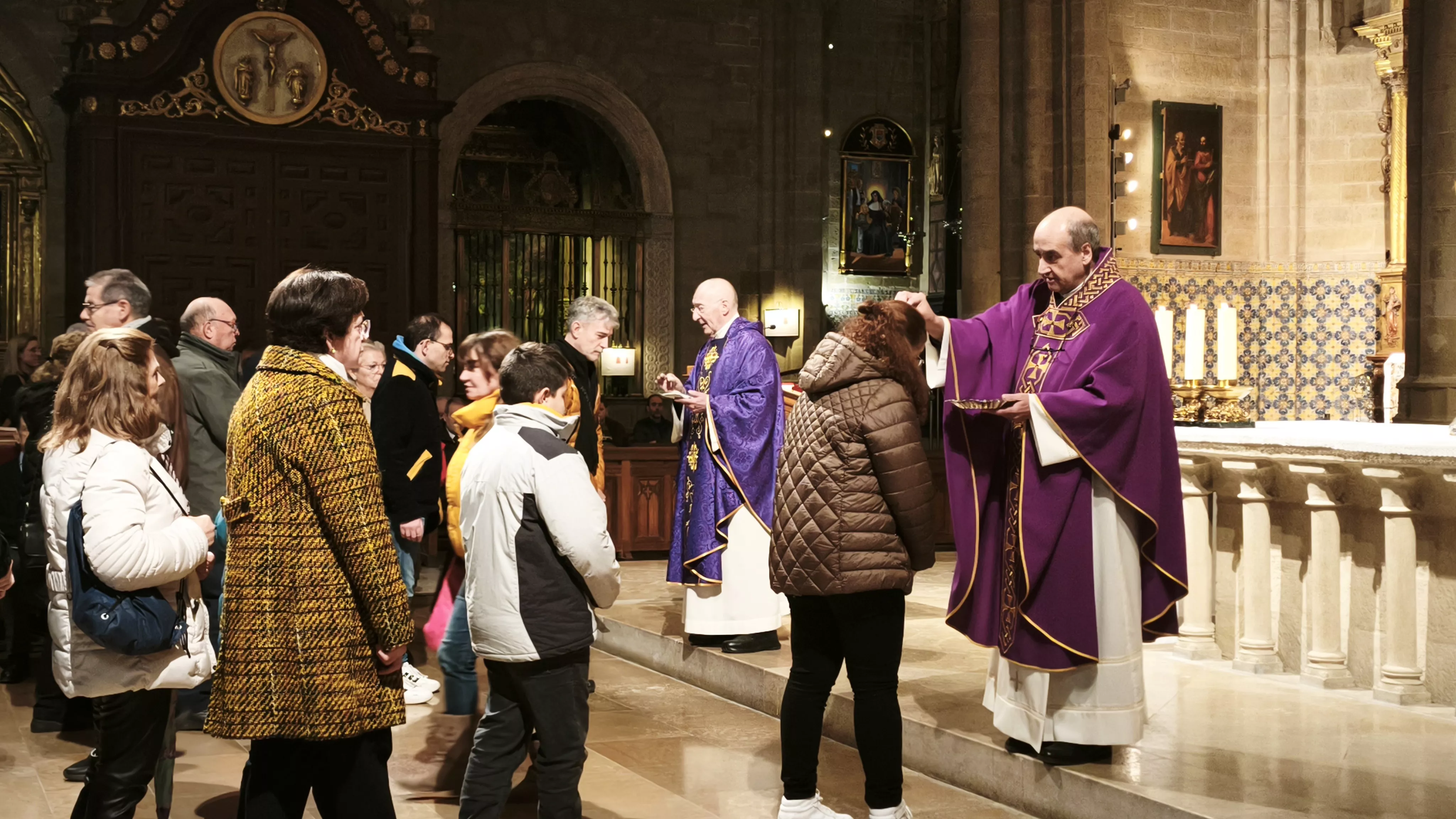 Celebración del Miércoles de Ceniza en Huesca. Foto María José Sampietro