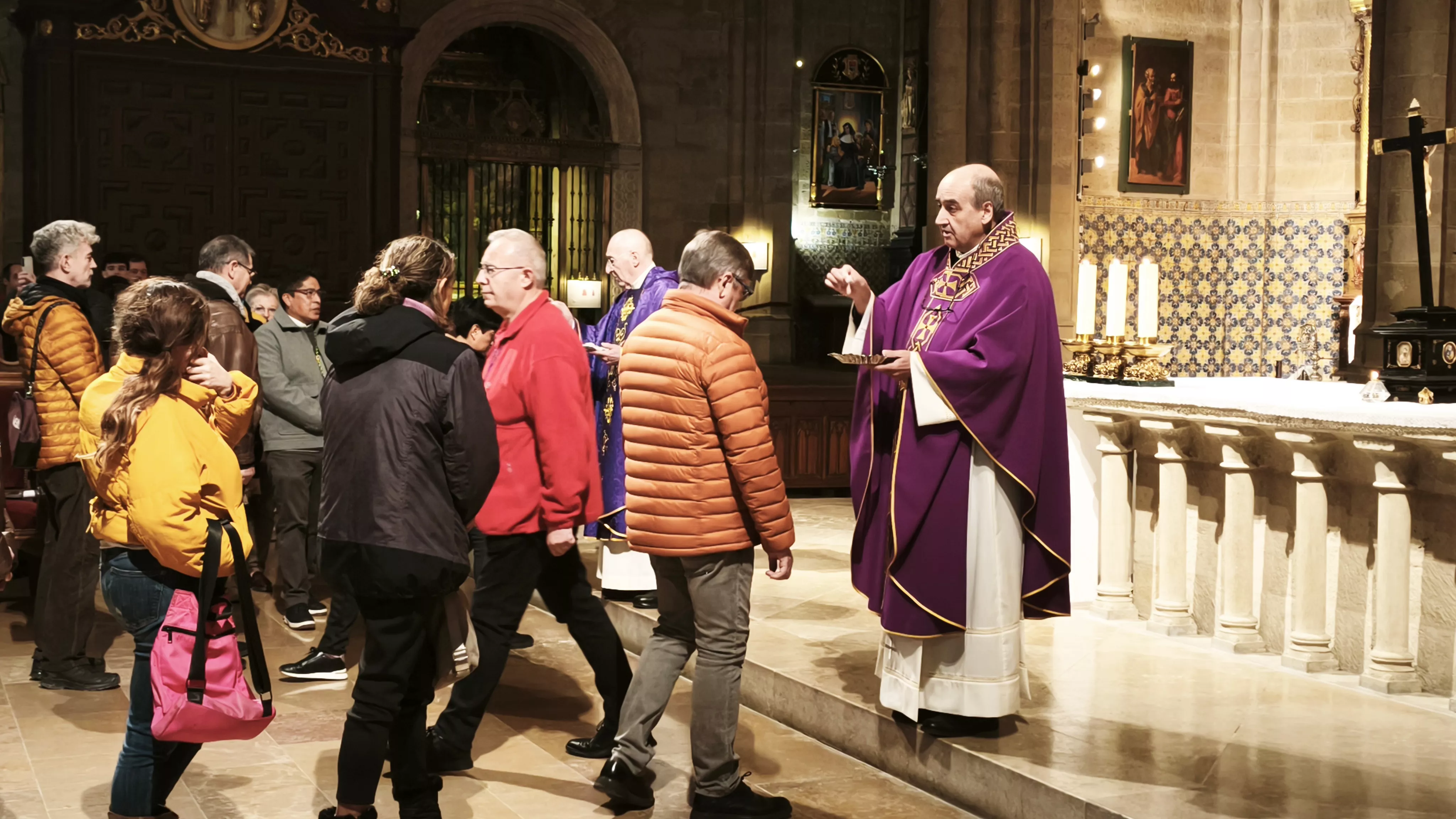 Celebración del Miércoles de Ceniza en Huesca. Foto María José Sampietro