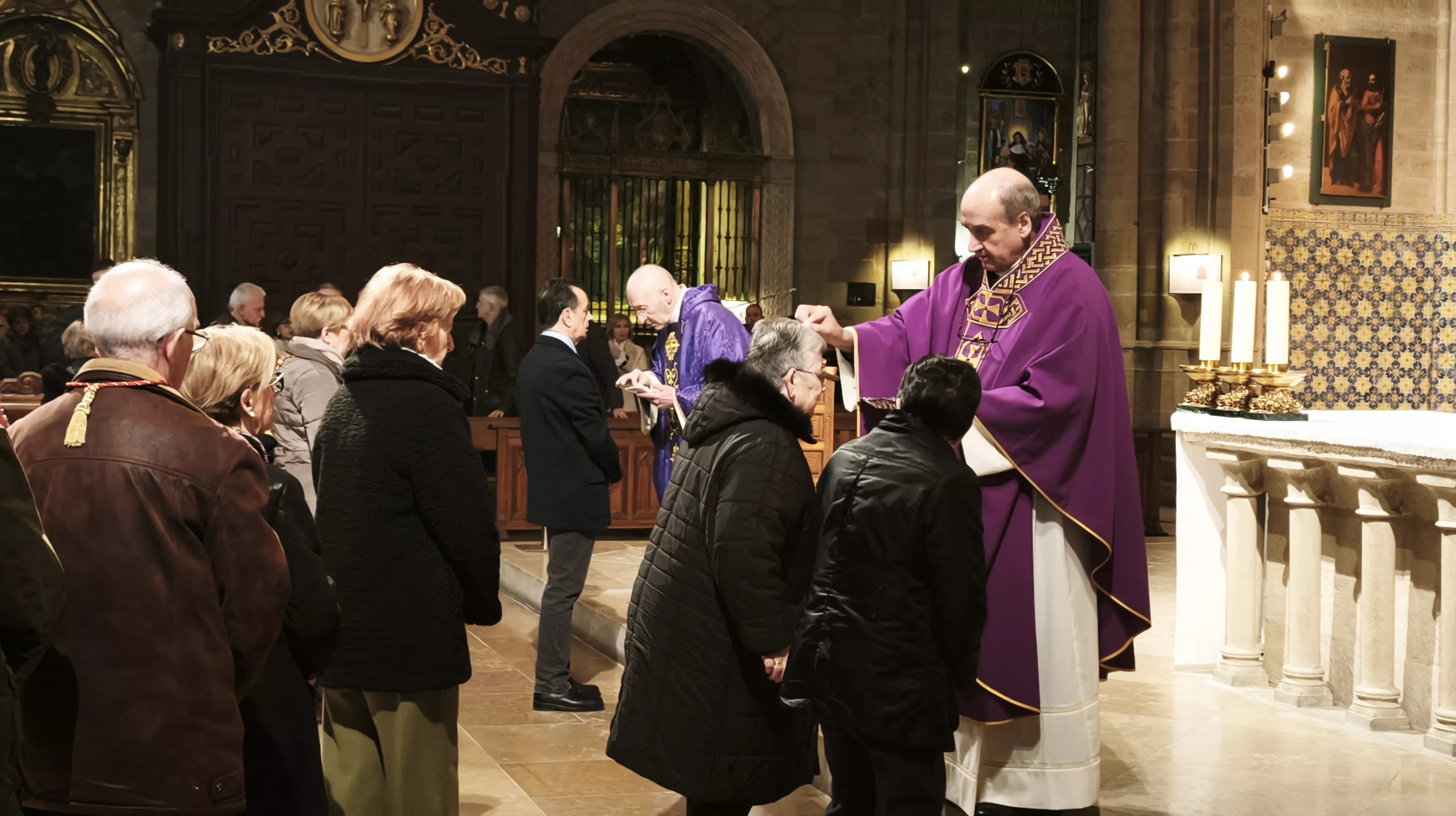 Celebración del Miércoles de Ceniza en Huesca. Foto María José Sampietro