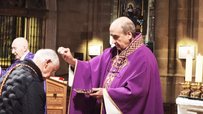 Imposición de la Ceniza en la Catedral de Huesca