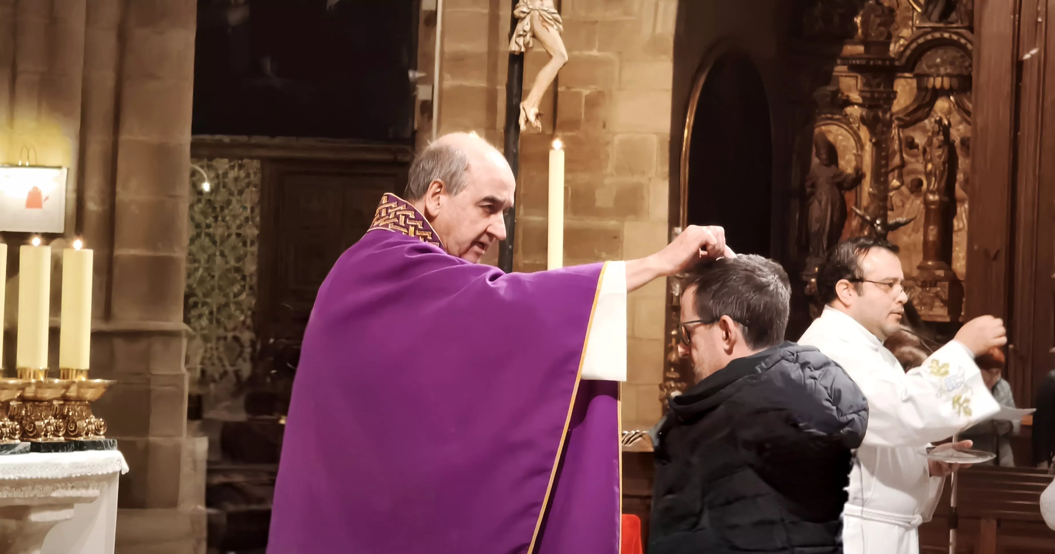Celebración del Miércoles de Ceniza en Huesca. Foto María José Sampietro