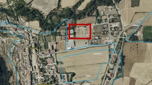 Parcela en la que se va a construir la nueva base. Parcela en la que se va a construir la nueva base.